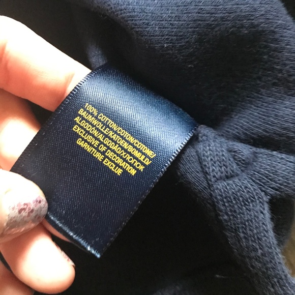 Boys Polo Navy Blue Knit Long Sleeve Pullover Size 2T - Picture 6 of 6